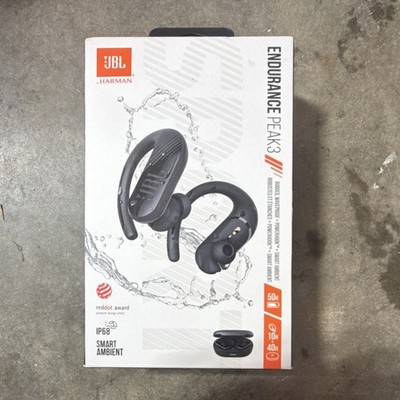 JBL Endurance Peak 3 Ear-hook Bluetooth Earbuds, Waterproof, Dustproof, Black