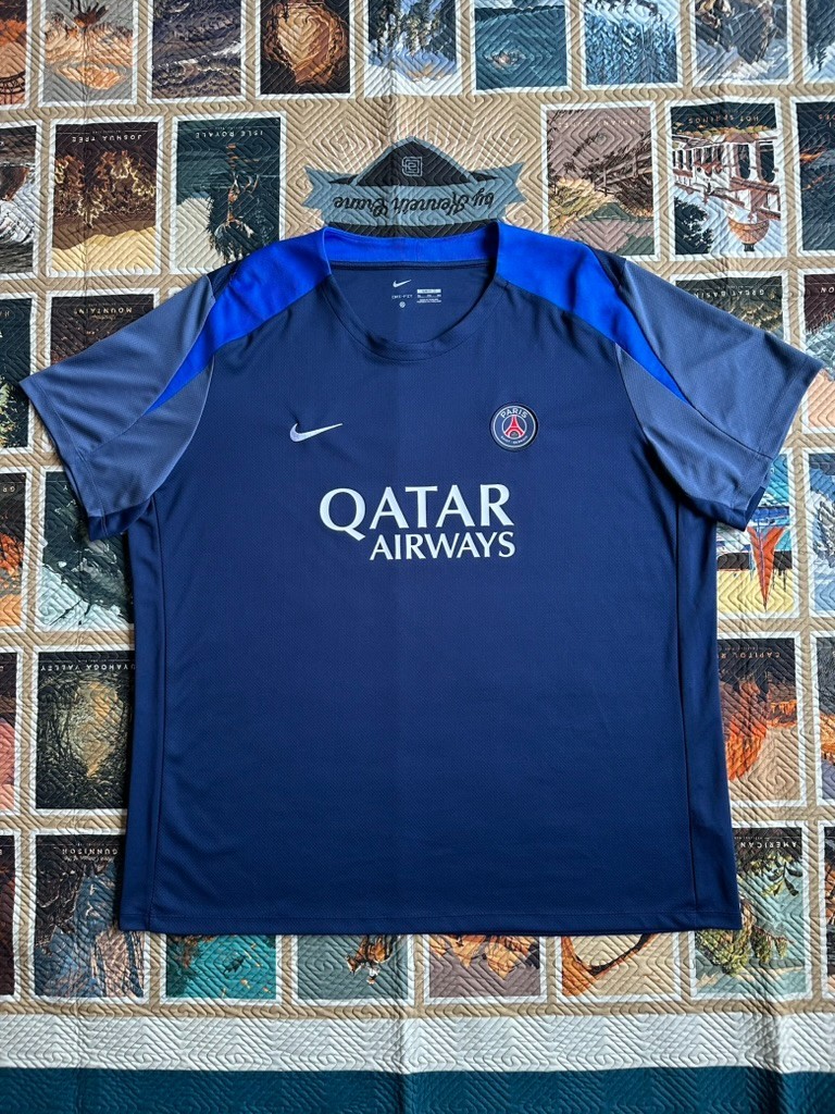  training jersey men's Mサイズ NAVY Paris Saint-Germain Training Dri-FIT Strike Midnight Navy Jersey