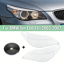 2× L+R Scheinwerferglas Streuscheibe 63127165569 Für BMW 5er E60 E61 03-07