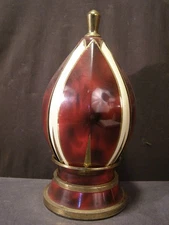 Vintage Lotus Flower Tulip Cigarette Dispenser Display Music Box RARE Machanical