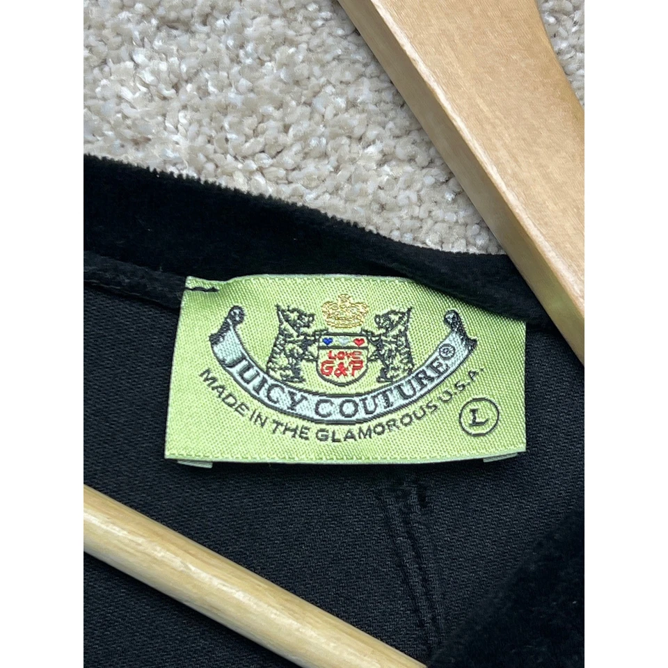 Y2K Juicy Couture Black Velvet Mini Dress Short Sleeve Ribbon V-Neck Whimsigoth - Image 3 of 4