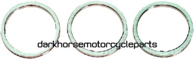 3x Exhaust Gaskets for Yamaha XVS950 Star Bolt 13-24 K&L 16-6062 3EG-14613-00-00