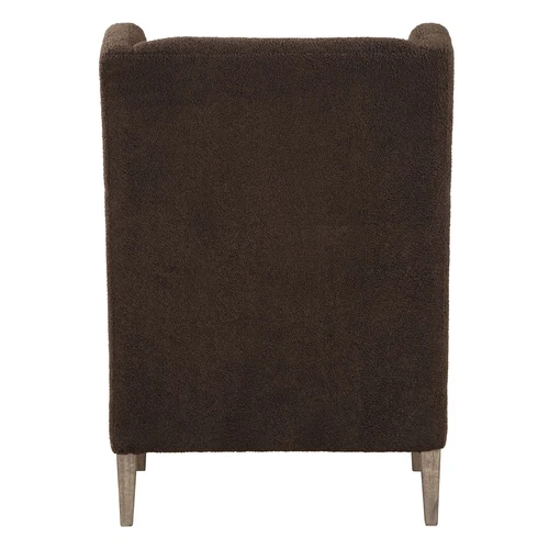 Uttermost Serpentine Brown Fabric Accent Chair - Picture 3 of 6