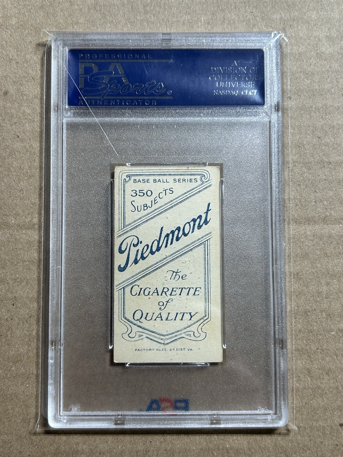 1909-11 T206 DAVE BRAIN PIEDMONT 350 PSA 5 EX view 2