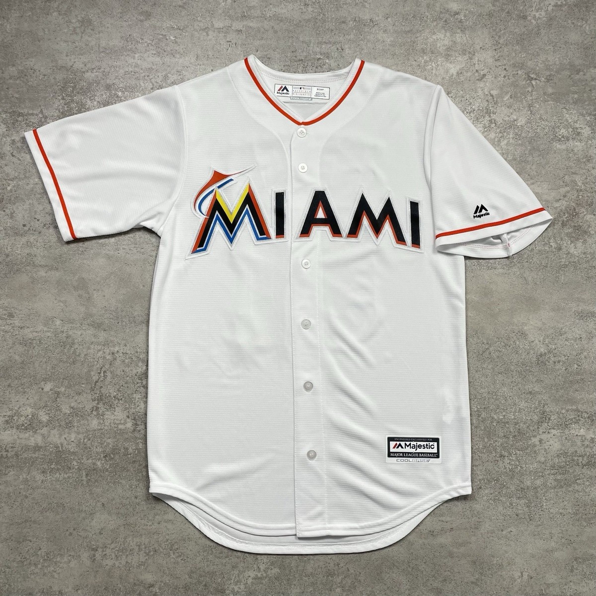 MLB MIAMI MARLINS ICHIRO SUZUKI #51 MAJESTIC JERSEY COOL BASE