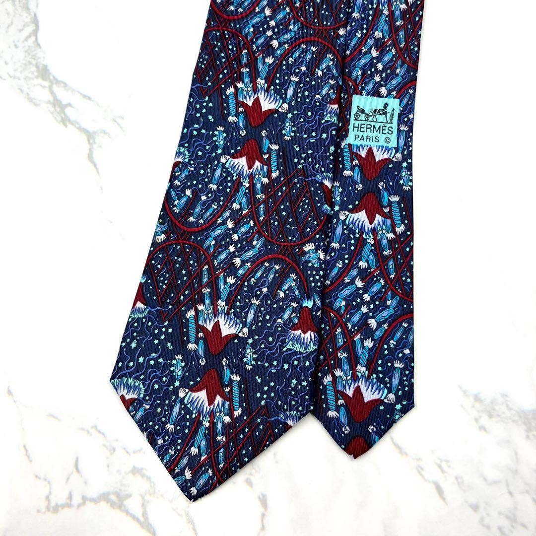 Hermes Constellation Pattern Necktie Fashionable … - image 7