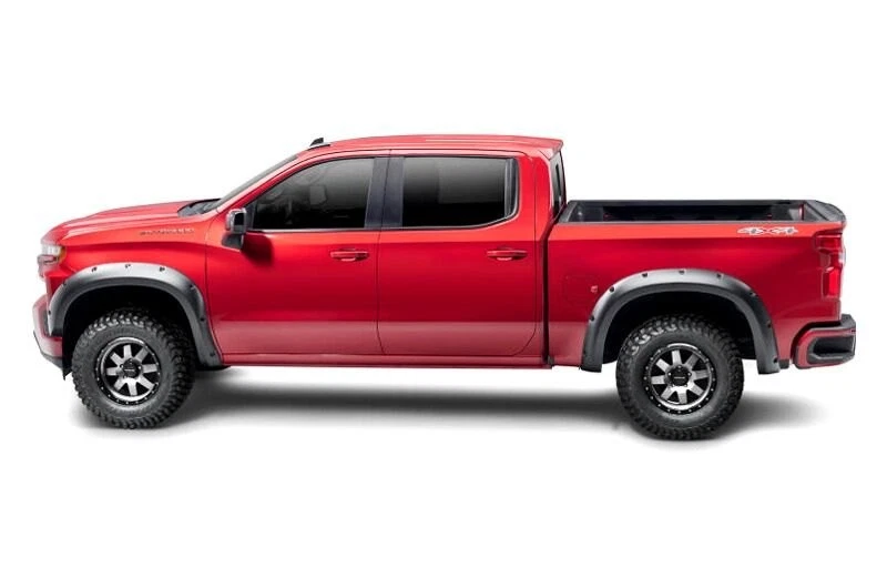 For Chevy Silverado 1500 14-15 Forge Textured Black Front & Rear Fender Flares — 第 4/4 张图片