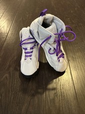 Nike Air Jordan True Flight GS Grey Purple Shoes 343795-052 Size 5Y No Shoe Box