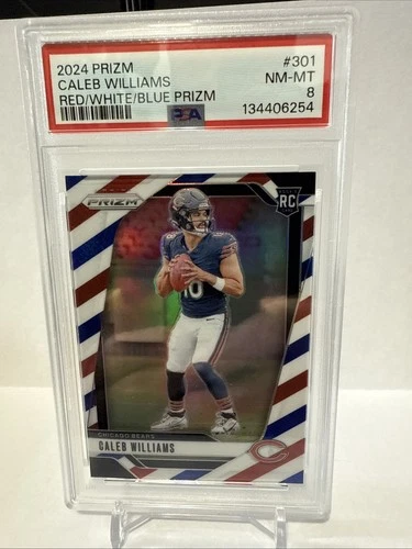 2024 Panini Prizm - Rookies Caleb Williams #301 Red White & Blue Prizm (RC)
