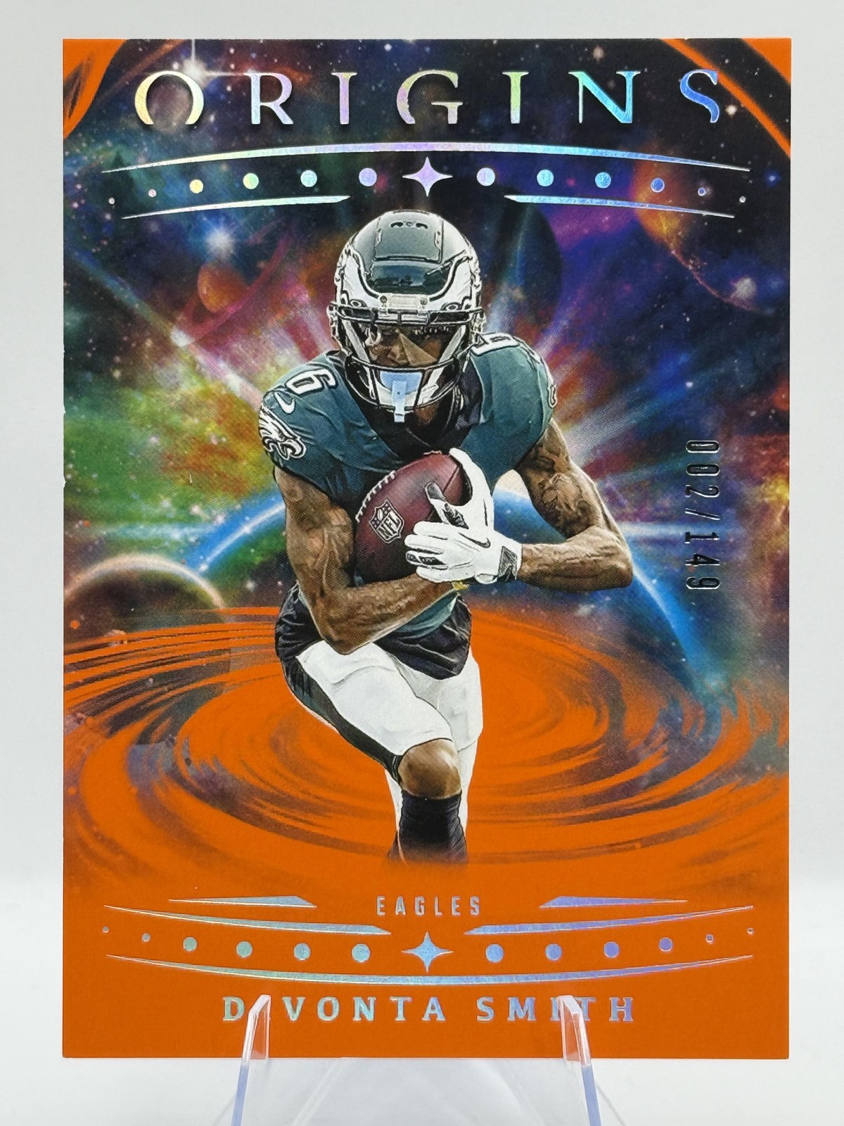 2025 Panini Origins DeVonta Smith Orange #/149 #41 Philadelphia Eagles SN