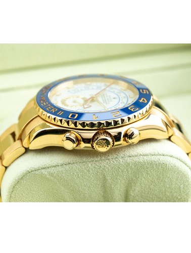 Rolex Yachtmaster II 44mm 18k Gelbgold Blau Keramiklünette Ref 116688 M Serie - Bild 10 von 13