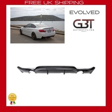 BMW 4ER F32 F33 F36 M SPORT PERFORMANCE HECKDIFFUSOR DUAL AUSPUFF SCHWARZ