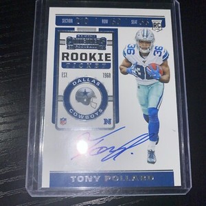 2019 Panini Contenders - Rookie Ticket RPS Variation #135 Tony Pollard (AU, RC)