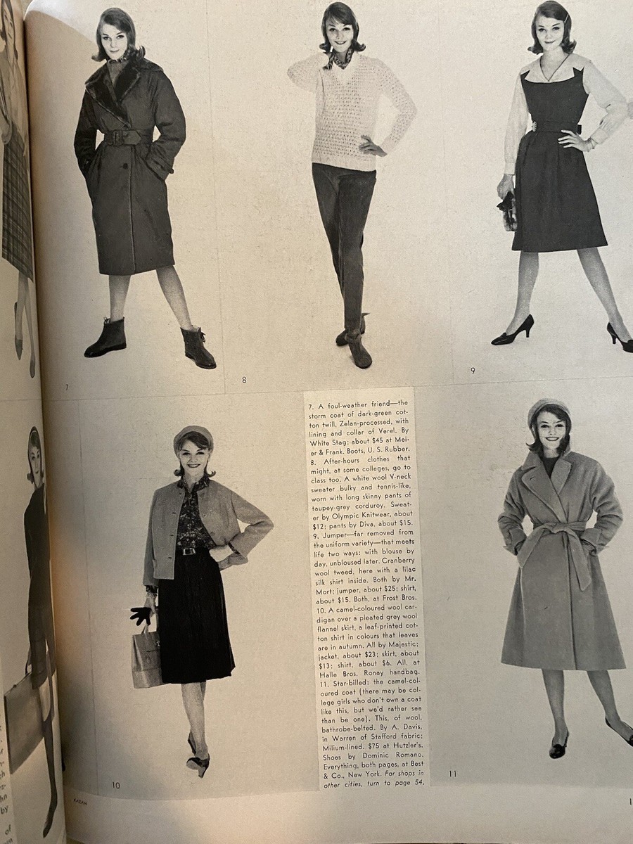 Gorgeous Vintage Vogue Magazine 1 Aug 1959 Steichen, Colette