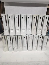 xbox 360 Console white for Parts or Repair untested 1 console MISSING TOP COVER 
