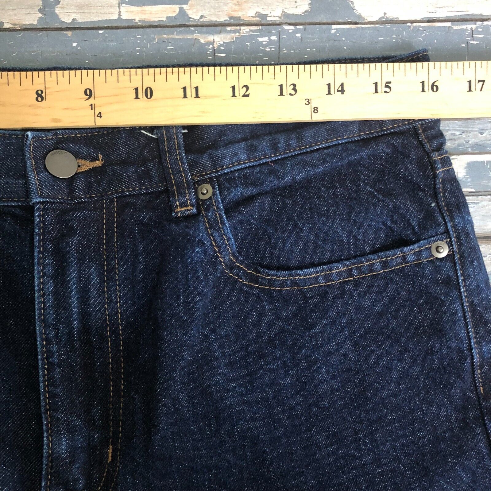 Uniqlo Jeans Tapered Cropped Size 28 Inch Waist Women's Dark Wash | eBay