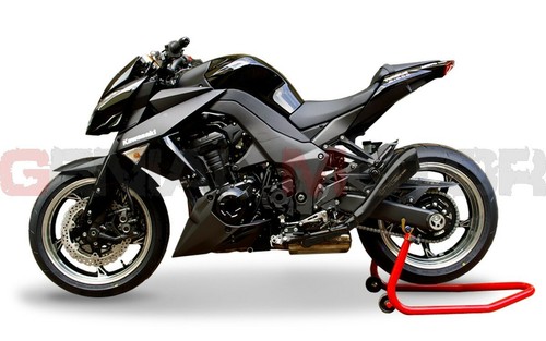 2 exhaust tubes hp Corse Hydroform black Kawasaki Z 1000 - Sx 2011 11 - Picture 2 of 5