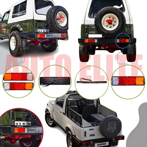 LED Rear Brake Tail Light Pair For Suzuki Samurai Sierra SJ413 SJ410 Gypsy - Picture 8 of 17