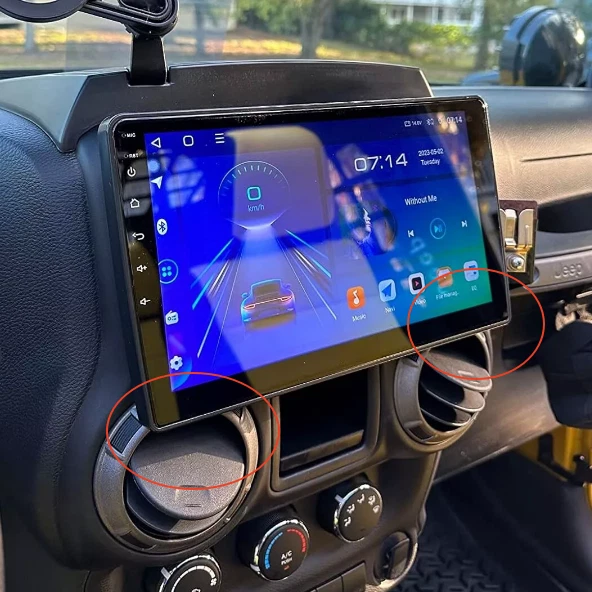 Apple Wireless Carplay For Jeep Wrangler 2007-2016 FM Radio Stereo Backup Camera Foto 3 de 4