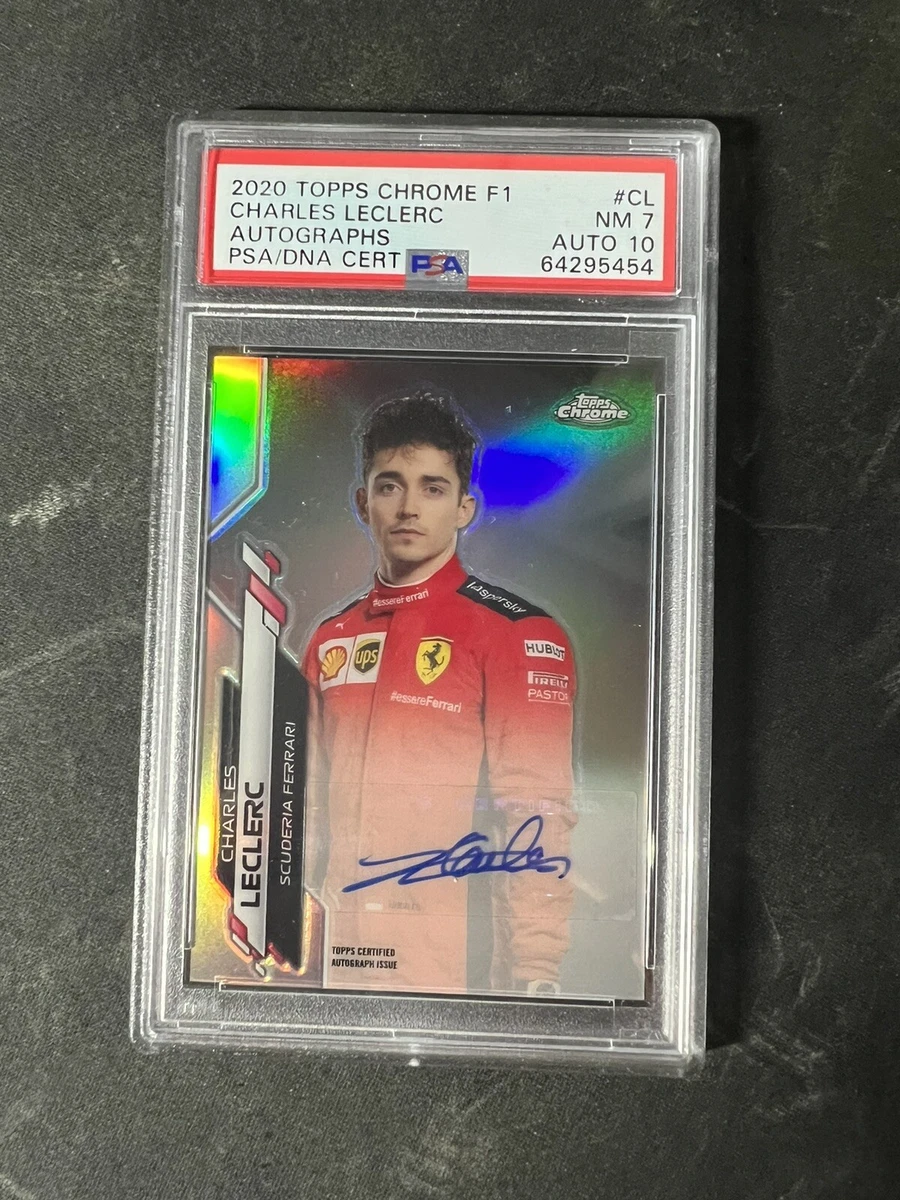 2020 Topps Chrome Formula 1 F1 Charles LeClerc Autograph PSA 7 