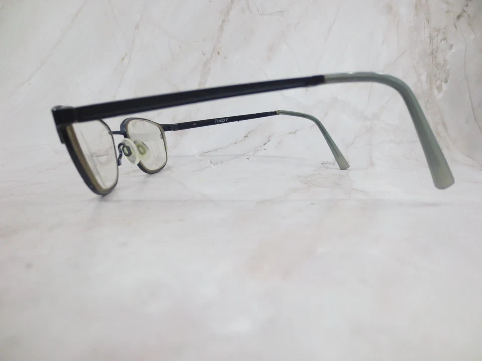 Flexon Victory 412 Eyeglasses Frame Women's Navy Blue Metal Full Rim 52-18-135 - Image 3 of 4