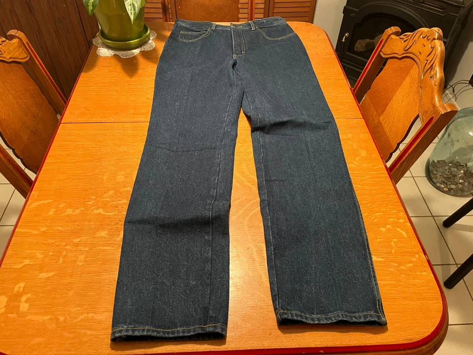 JEANS RECTOS DE TALLE ALTO JORDACHE HORSEHEAD VINTAGE DE LOS AÑOS 80 32 X 34 ¡MUY BONITOS! Foto 4 de 4