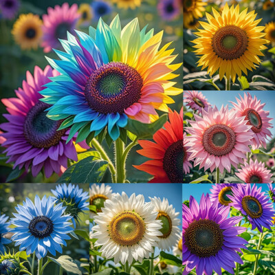200 Stück/Pack Seltene Sonnenblumenkerne Garten Balkon Topfblumensamen 
