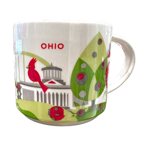 Taza Starbucks 2013 You Are Here Collection OHIO 14 OZ NUEVA SIN CAJA impecable - Imagen 2 de 15