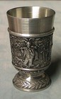 Vintage Hunting Wildlife Pewter Shot Glass Elk Deer Hunter 95% SKS Zinn Germany — photo 3