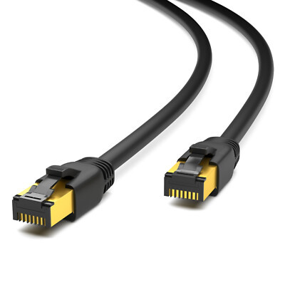 Cat8 CAT 8.1 Patchkabel F/FTP ~LSZH~ RJ45 LAN Ethernet Netzwerkkabel Kabel PIMF