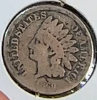 1860 Rounded Bust Indian Cent Nice Original G/AG CHRC