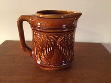 Brush McCoy Woodlands Avenue Of The Trees Stoneware Pitcher