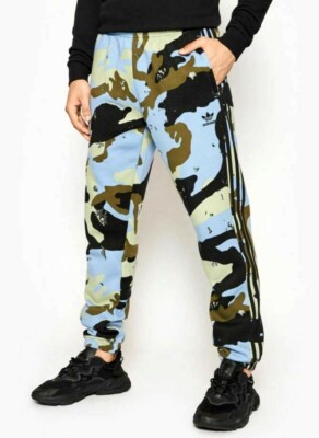 camo adidas pants mens
