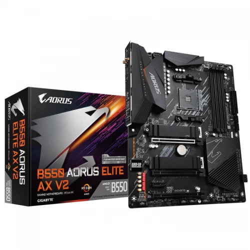 Gigabyte B550 AORUS Elite AX V2, AMD B550, socket AM4, 4 x DDR4 DIMMs, ATX