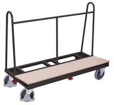 Plattenwagen 1500x680x1200 mm mit einseitiger Ladefläche aus Sperrholz anthrazit