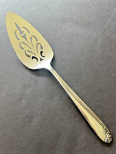Vintage Wm Rogers Silverplate A1 Plus Tupperware Rose Pattern Cake/Pie Server