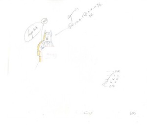 Dilbert production animation cel drawing Scott Adams 1999-2000 b16