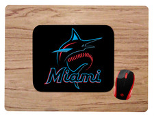 MIAMI MARLINS CUSTOM DESK MAT MOUSE PAD HOME OFFICE GIFT