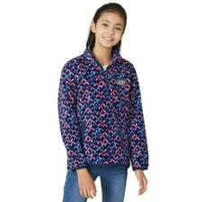 NWT Eddie Bauer Girls Fleece Zip Mock Neck Kangaroo Pocket Sweater Top XS-L