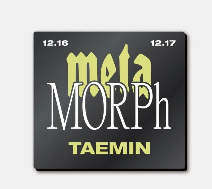 TAEMIN SOLO CONCERT - METAMORPH SHINee OFFICIAL MD BADGE [LOGO ver 