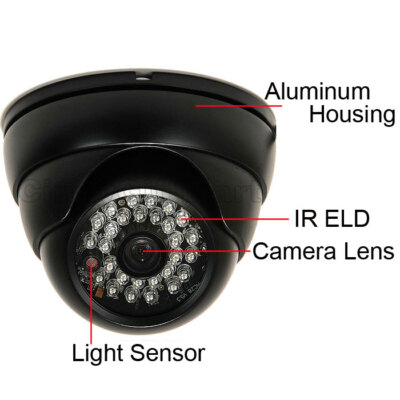 1/3" Sony CCD Effio-E 700 TVL 24-LED Eyeball Infrared Dome Camera 3 6mm Lens White Ip66 D Wdr - Foto 13