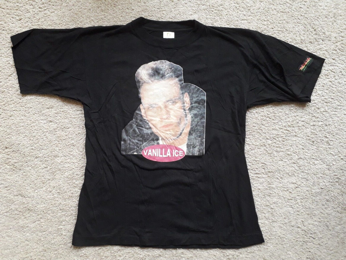 VANILLA ICE 1990s Vintage T Shirt M Rap Tee Hip Hop Eminem Cube LP 