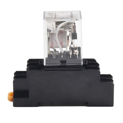 110/120V AC, 220/230V AC Power Relay Coil DPDT LY2NJ 8 Pin With Socket Base - Picture 42 of 43