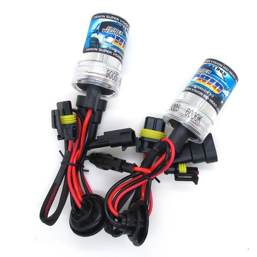 2x XENON HID Bulbs 9007 HB5 10000K Deep Blue for 02 Mitsubishi Lancer Headlight - Picture 3 of 8