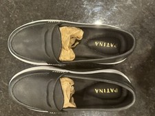 PATINA Portland Leather Boardwalk Penny Loafer Women's Size 5.5 Black