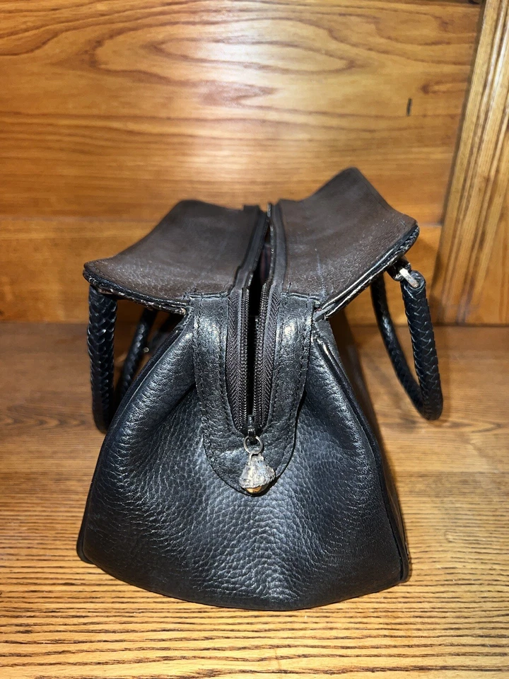 BRIGHTON 浪漫和维多利亚复古黑色可转换医生挎包手提包 — 第 4/4 张图片