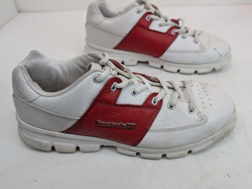 Reebok UK Flag White / Red Classic Men's Shoes Size 13 Chunky Leather Retro Y2K - Picture 2 of 14