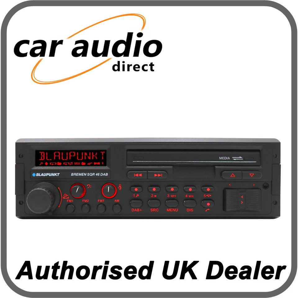Blaupunkt Bremen SQR 46 DAB - Retro 80's Style Classic Car Stereo Bluetooth MP3