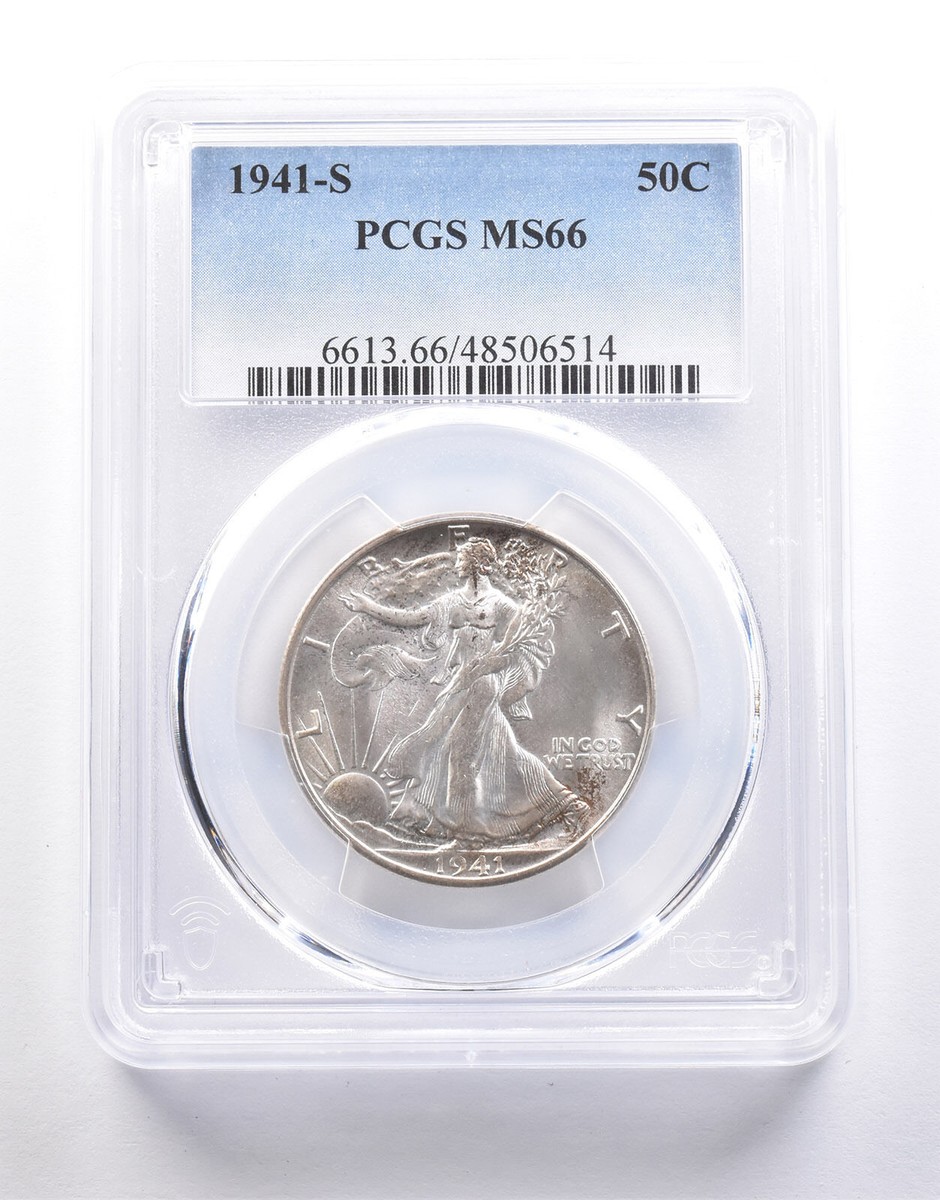 1941-S Walking Liberty Half Dollar MS66 PCGS *6680 | eBay