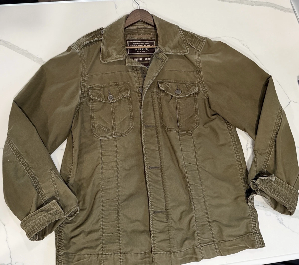 Preços baixos em Jaqueta militar Abercrombie & Fitch Verde Casacos